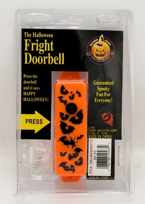 Vintage 1991 Halloween Fright Doorbell w Original Packaging Gemmy VIDEO Works