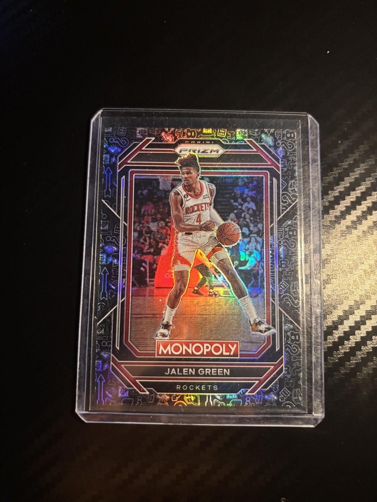 Jalen Green 2022-23 Panini Prizm Monopoly Black Icons Prizm #31 SP