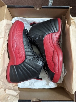 Jordan 12 Retro Flu Game Black/Varsity Red CT8013-002 Men's Sneaker