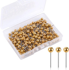200Pcs Map Push Pins, Map Tacks round Head Map Pins for Travel Map Small Thumb T