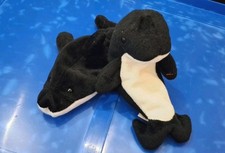 TY Beanie Babies - 1996 Waves & 1993 Splash the Whale p.v.c pellet NO Swing Tags