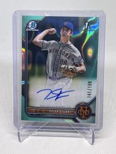 2022 Bowman Chrome Draft 1st Tyler Stuart Aqua Auto /199