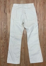 Vintage 70s 80s Levis 517 Corduroy Flare Pants Mens 28x29 Tan White Tab USA Made