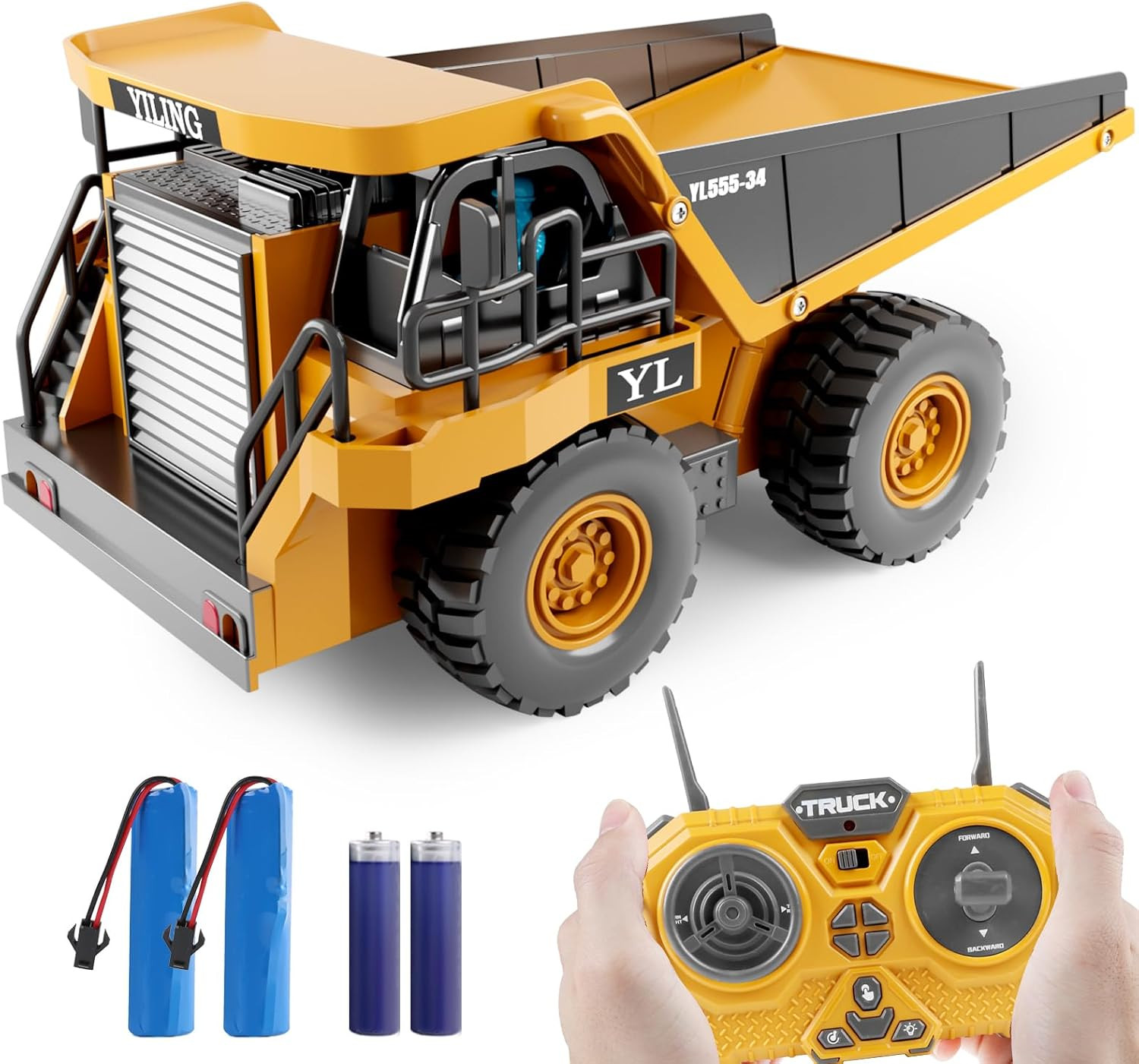 Remote Control Dump Truck Toys for Boys 4-7,Construction Rc 