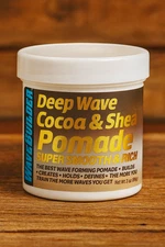 WaveBuilder Cocoa Shea Pomade Super Smooth Rich Formula Hair Waves 3 Oz Men