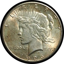 1926-S Peace Dollar AU/BU