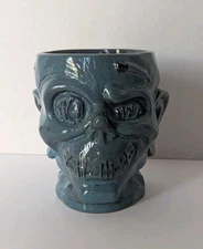 Disney Trader Sam's Enchanted Tiki Bar Blue Zombie Shrunken Head 1st Edition Mug
