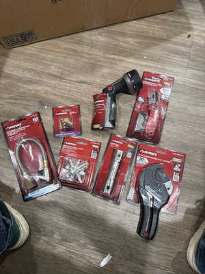 #ad Husky Tool Bundle Lot 7pcs PVC Cutter Utility Knife Air Compressor Parts New $69.99