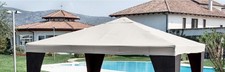 G. DEL RE Telo Gazebo 3x3 Copertura Top di ricambio 160 g/mq Bianco