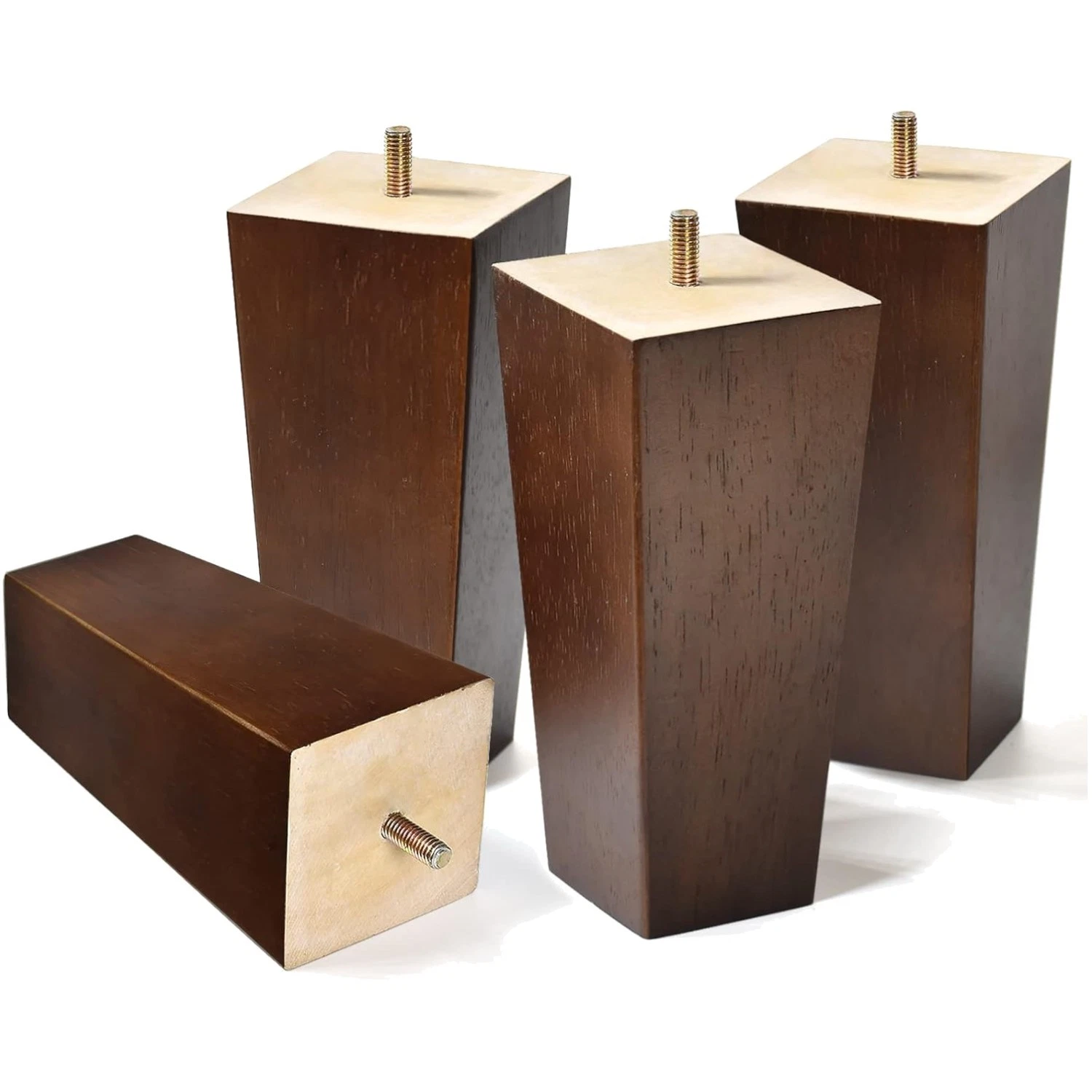 Mid-Century Modern 6 Inch Sofa Legs – Replacement Pack of 4 for Enhanced Decor