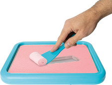 Mini Rolled Ice Cream Maker Frozen Yogurt Roller Freezable Tray