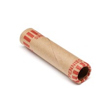 Crimped Penny Coin Wrapper 50 Cent Roll Red 1000 Pcs Banking Supply Money