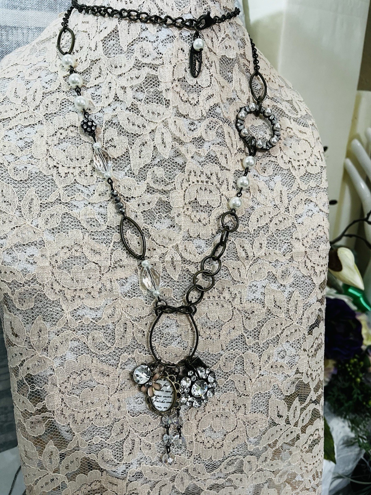 Plunder Boho Prayer Charm Statement Necklace Lot … - image 10