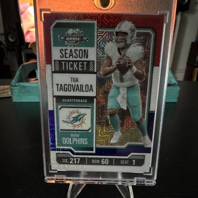 2023 Panini Contenders Optic Season Ticket Tua Tagovailoa Red White Blue /13