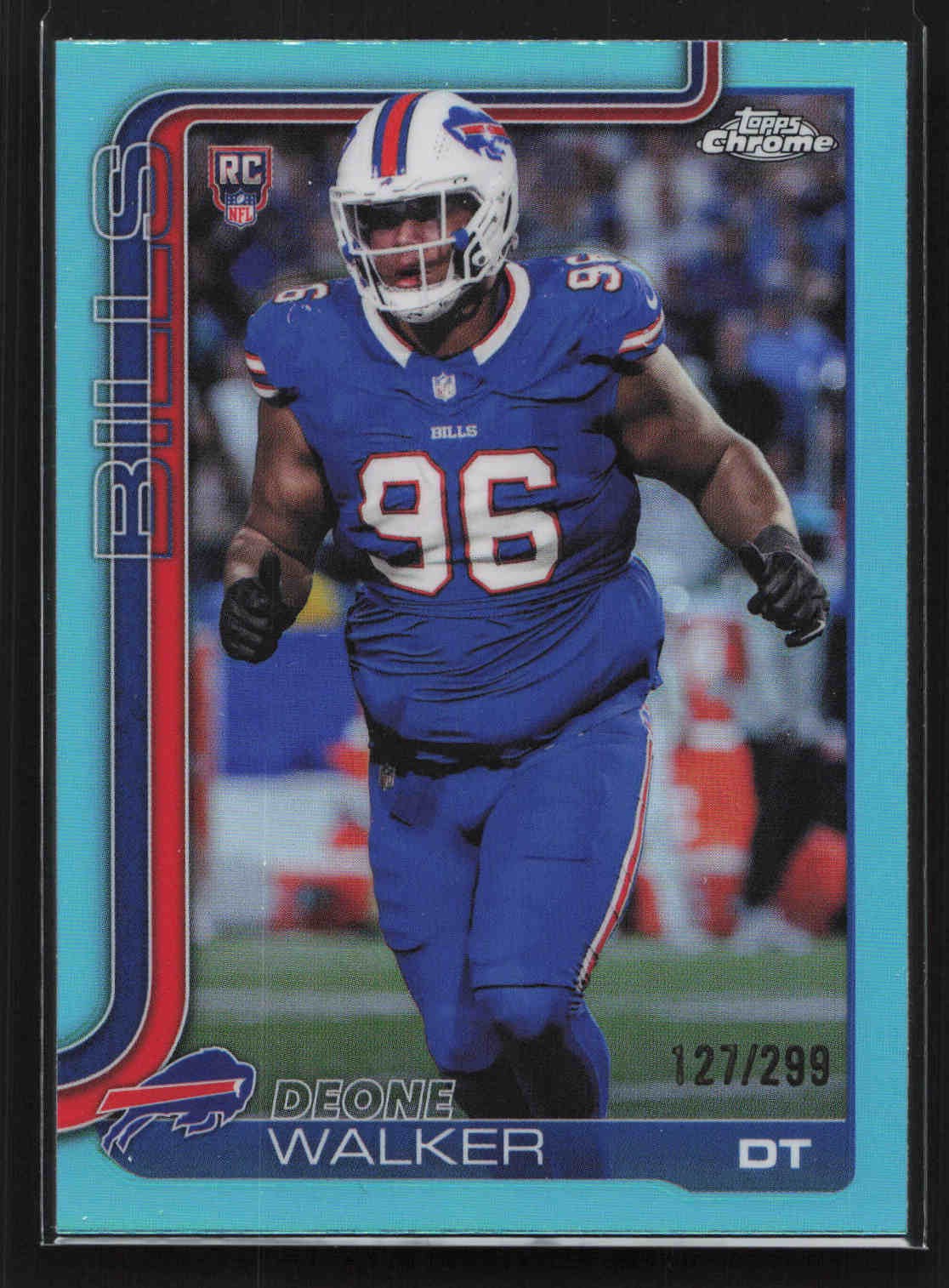 Deone Walker Topps Chrome #360 Aqua Refractor