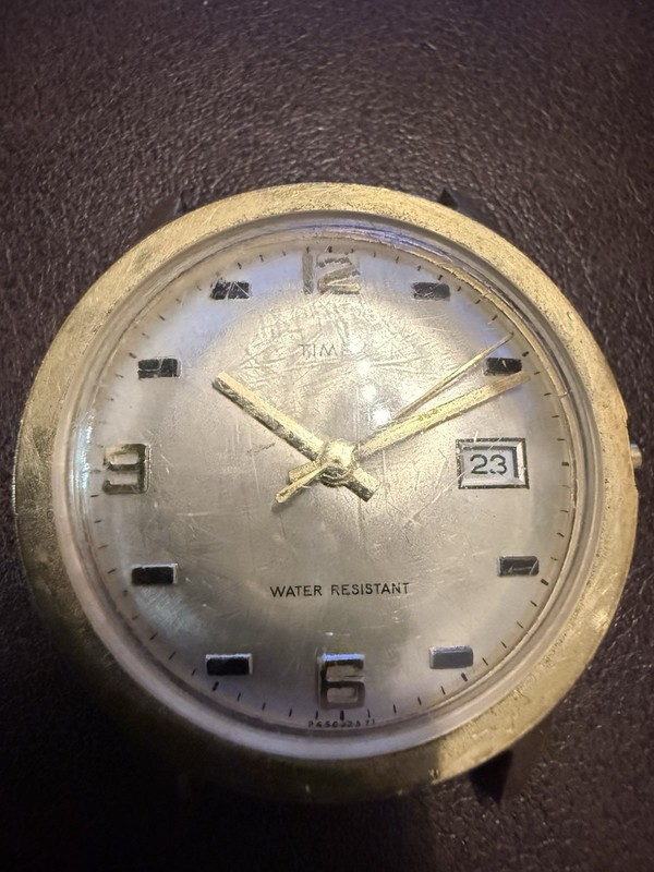 1971 Vintage Timex Marlin Manual Gold Plated