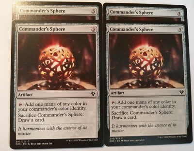 4 x COMMANDER'S SPHERE - C20 - MTG
