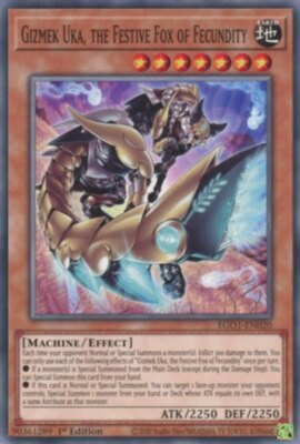 Yugioh! Gizmek Uka, the Festive Fox of Fecundity - EGO1-EN020 - Common - 1st Edi