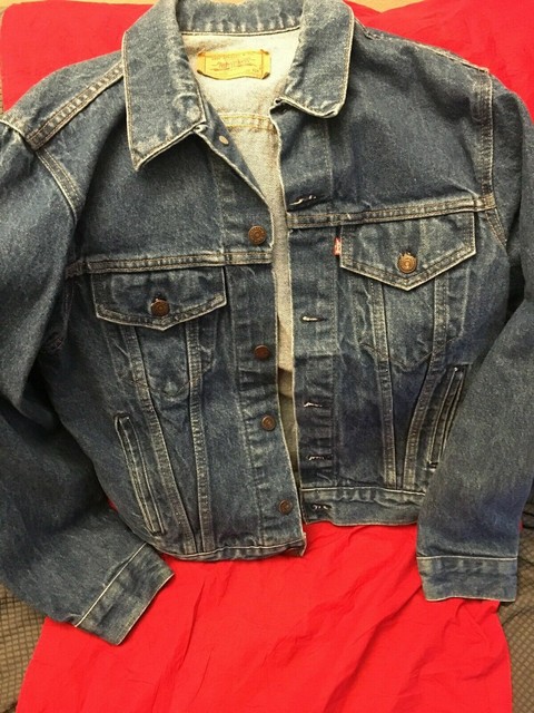 Z17 Vintage Levi's Jean Denim Trucker Jacket Made in USA 70506-0216 Size 40 for sale online | eBay