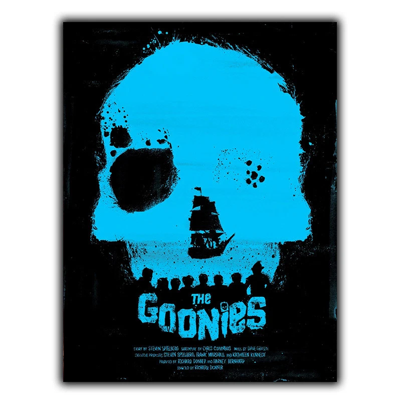 THE GOONIES LETRERO DE METAL PLACA DE PARED Película Hombre Cueva Sala de Cine Cartel Impresión