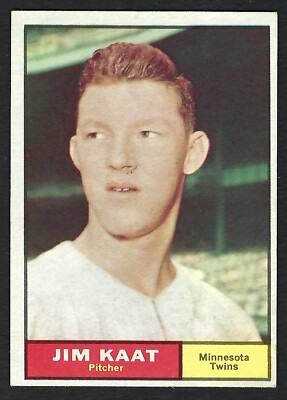 1961 Topps #63 Jim Kaat EXCELLENT+ Minnesota Twins 2nd card *A*