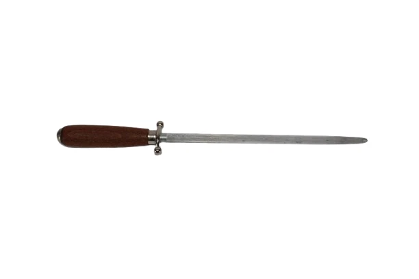 VTG Fuller Sharpening Honing Steel Rod 9-161 With Wooden Handle Made In Germany