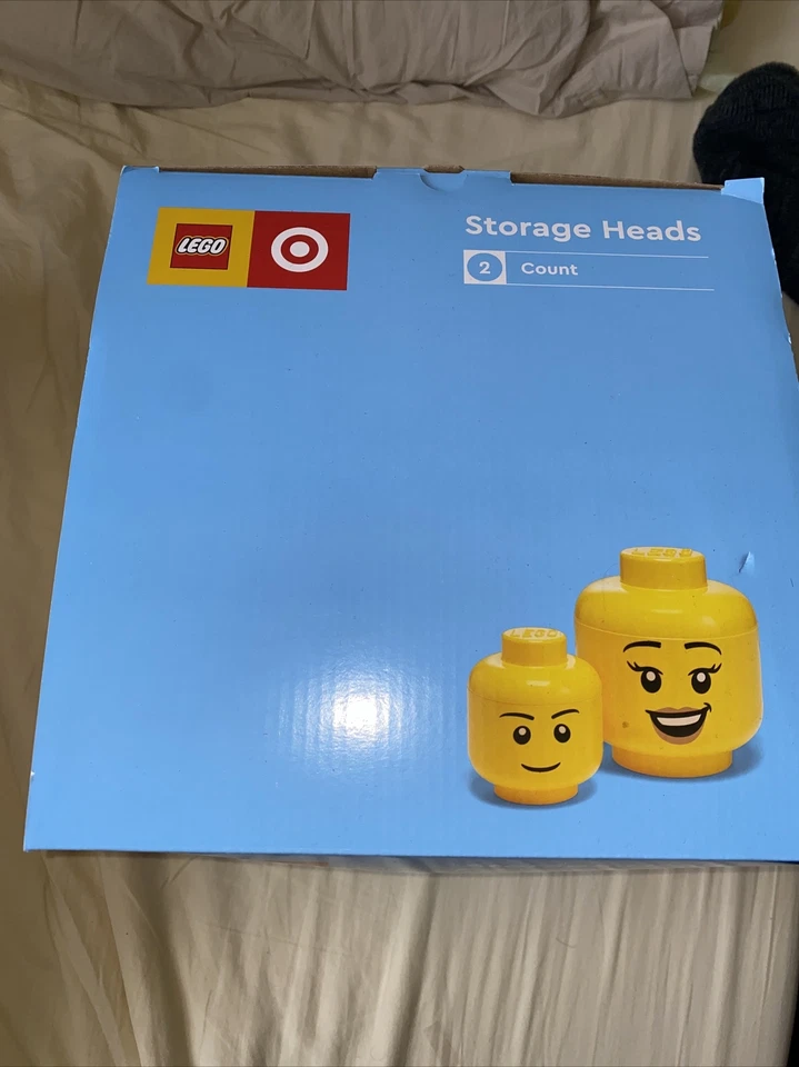 LEGO X Target Storage Head Large 8" Wide Small Exclusive 2 Heads. Rare - Image 2 of 3