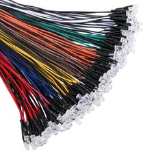 140pcs 7 Colors X 20pcs 12 Volt Led Lights Emitting Diodes Pre Wired Dc 12v 5m
