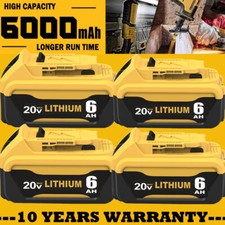 20V 5/6Ah Replacement For DeWalt DCB206 20Volt Max Li-Ion DCB207 Lithium Battery