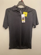 New HURLEY Men's Stretch Moisture Wicking Performance Golf Polo Shirt. S BLACK