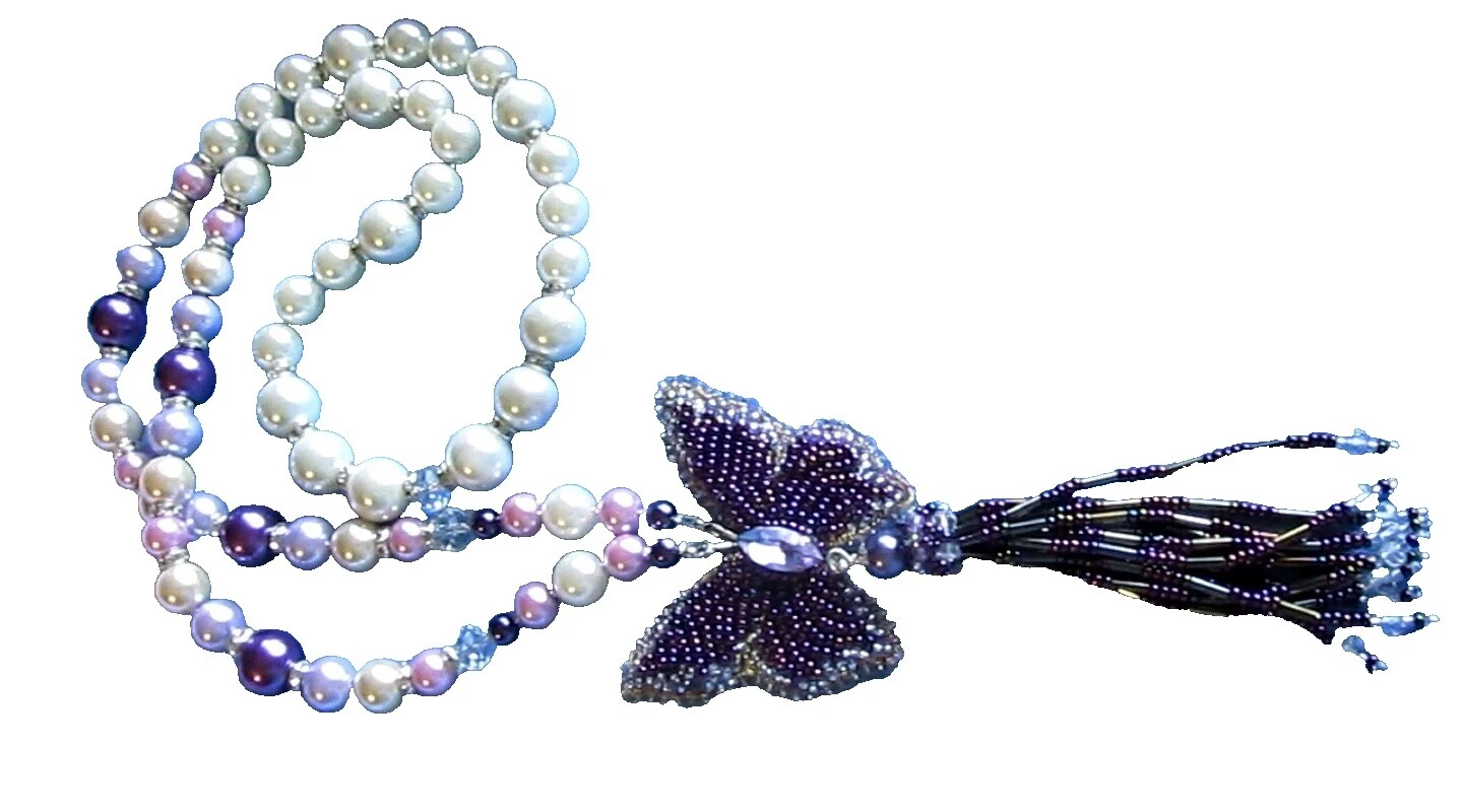 Acero Inoxidable Cristal Perla Collares y colgantes hechos a mano