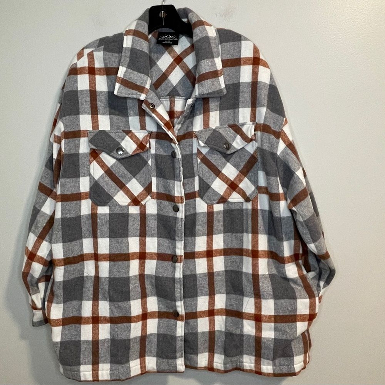 HFX Wool Blend Flannel Shirt Jacket Shacket XL Excellent Condition  -image