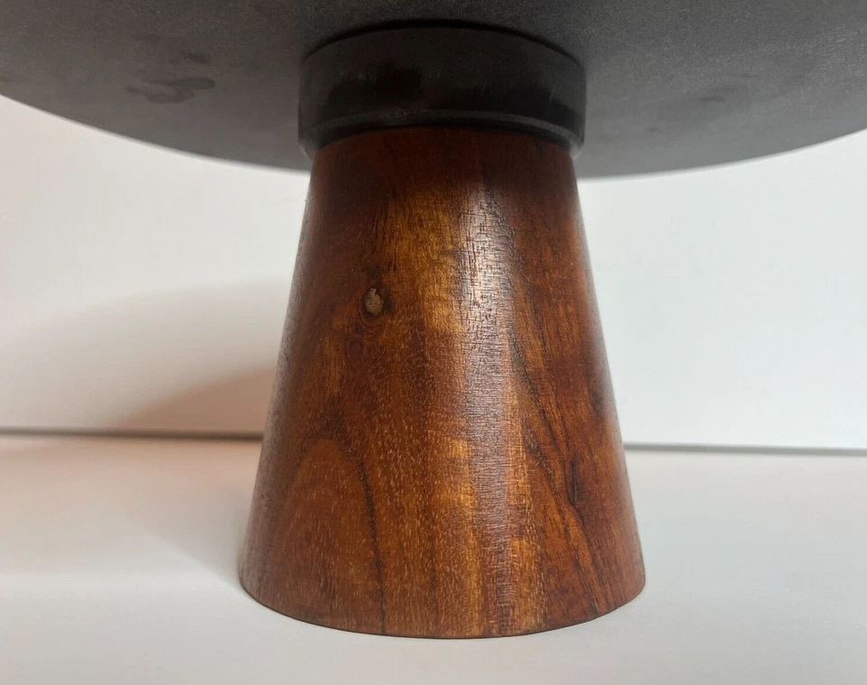 Caixa e barril ardósia + suporte de madeira para bandeja de bolo, pastelaria de frutas, kit moderno - Imagem 4 de 4