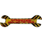 Watch For Flying Tools Metal Wrench Sign 17"x5" Plaque for Home Door Garage Wall