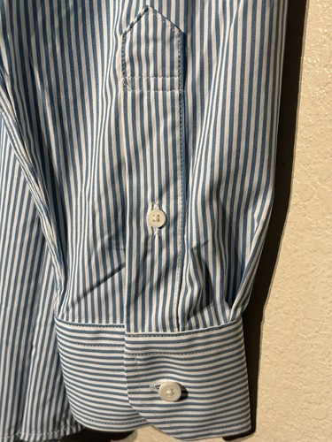 G/FORE Blue Long Sleeve Dress Shirt Button Down Skull G4 Mens Golf Size XL New - Picture 10 of 11