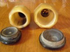 Vintage Carved Horn Salt and Pepper Shakers — photo 7