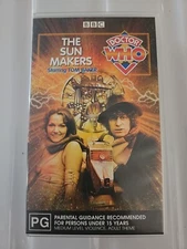 DR WHO - THE SUN MAKERS - Starring TOM BAKER - PAL VHS Tape (VGC/NM)