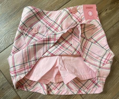 NEW Gymboree CLASSROOM KITTY 2007 Pink Plaid Skirt Skort Girls Size 5 - Picture 7 of 8