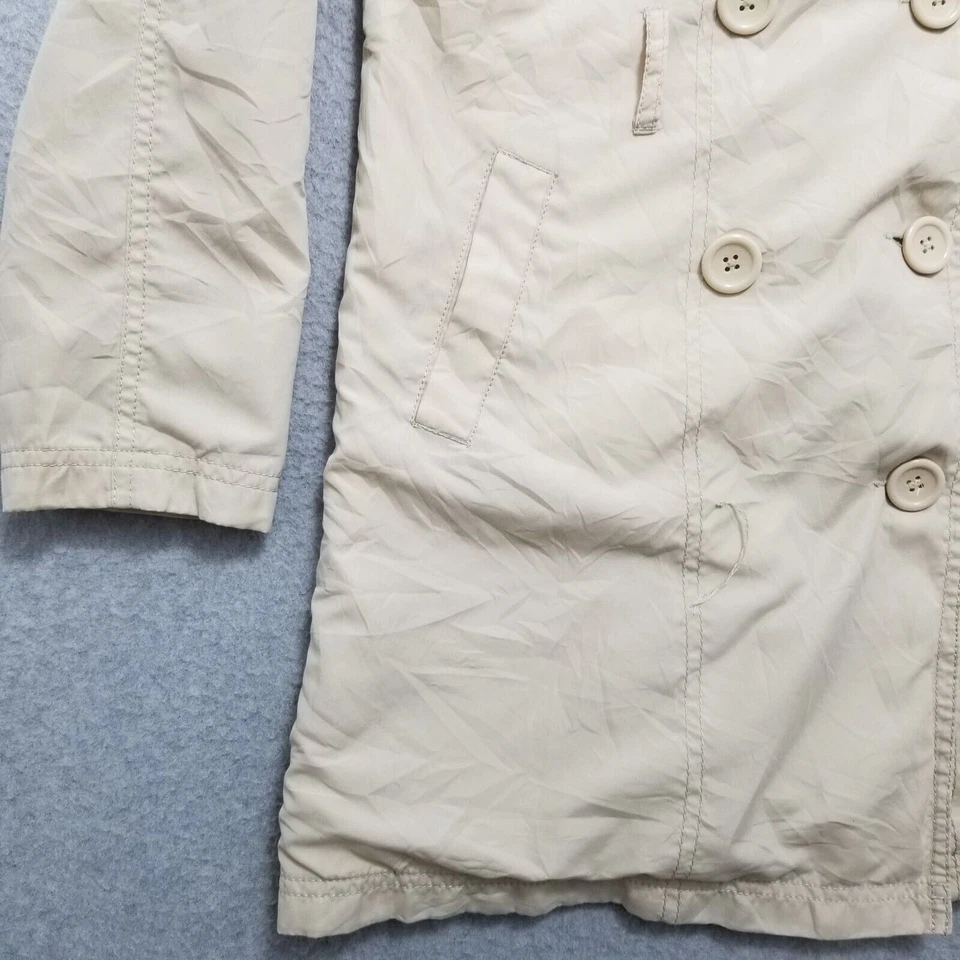 Chaqueta cortavientos Cherokee niños grande marfil tostado bolsillos botones niñas aire libre Foto 2 de 4