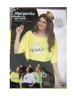MARGARITA TEQUILA TOP WOMEN'S ONE  SIZE BY FUN WORLD NIP 