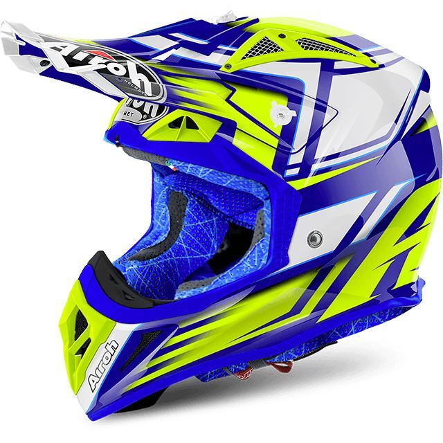 Airoh Aviator 2.2 フルフェイスヘルメット Airoh Aviator 2.2 Restyle Yellow Helmet MX Motocross Off