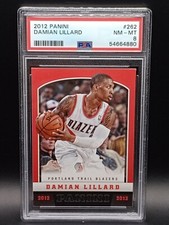 Damian Lillard 2012-13 Panini Basketball Rookie #262 PSA RC Blazers NBA Bucks