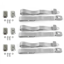 VW Type 1 Split 1947-1952  Standard 2pt G/G Lap Bench Blt Kit w/BKTS 3 Belts