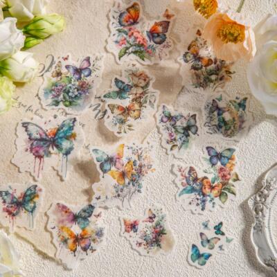 Butterfly Cluster Washi Stickers Bullet Journal Planner Scrapbooking Sticker lot
