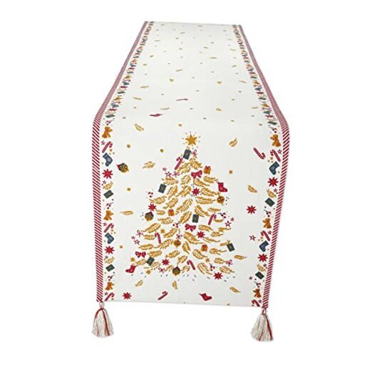 Christmas Table Runners 108 Inches Long for Christmas Theme Decor, 100