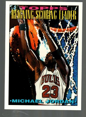 1993-94 Topps #384 Michael Jordan Reigning Scoring Leader