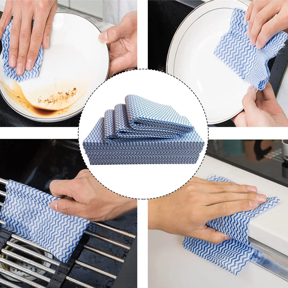 Thick Kitchen Towel Dishcloth Household Kitchen Rags Gadget