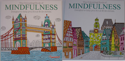 Adult Colouring Book, Mindfulness, Mind Relaxing stress relief therapy