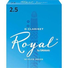 Royal by D'Addario Eb Clarinet Reeds Strength 2.5 10-pack