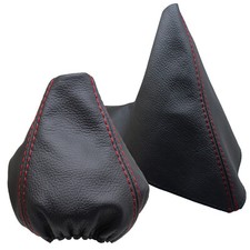 Rot Faden Schaltsack und Handbremsmanschett Für BMW X1 E84 (2009-2015)